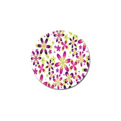 Star Flower Purple Pink Golf Ball Marker (4 Pack) by Mariart