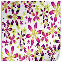 Star Flower Purple Pink Canvas 20  X 20   by Mariart