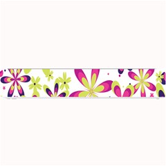 Star Flower Purple Pink Small Bar Mats by Mariart