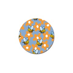 Wasp Bee Honey Flower Floral Star Orange Yellow Gray Golf Ball Marker by Mariart