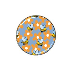 Wasp Bee Honey Flower Floral Star Orange Yellow Gray Hat Clip Ball Marker (4 Pack) by Mariart