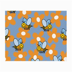 Wasp Bee Honey Flower Floral Star Orange Yellow Gray Small Glasses Cloth by Mariart