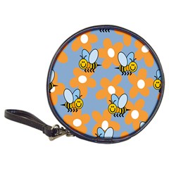 Wasp Bee Honey Flower Floral Star Orange Yellow Gray Classic 20-cd Wallets by Mariart