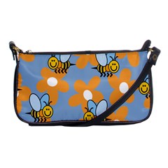 Wasp Bee Honey Flower Floral Star Orange Yellow Gray Shoulder Clutch Bags by Mariart