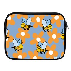 Wasp Bee Honey Flower Floral Star Orange Yellow Gray Apple Ipad 2/3/4 Zipper Cases by Mariart