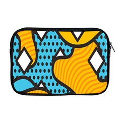 Wave Chevron Orange Blue Circle Plaid Polka Dot Apple Macbook Pro 17  Zipper Case by Mariart