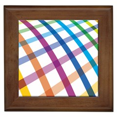 Webbing Line Color Rainbow Framed Tiles by Mariart