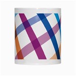 Webbing Line Color Rainbow White Mugs Center