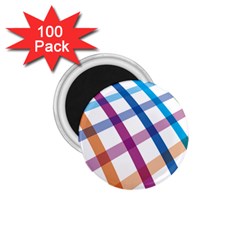 Webbing Line Color Rainbow 1 75  Magnets (100 Pack) 