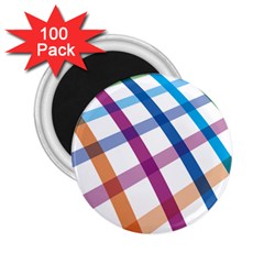 Webbing Line Color Rainbow 2 25  Magnets (100 Pack) 