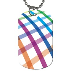 Webbing Line Color Rainbow Dog Tag (one Side) by Mariart