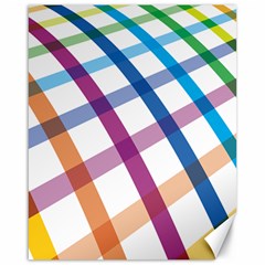 Webbing Line Color Rainbow Canvas 16  X 20   by Mariart