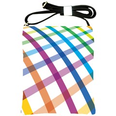 Webbing Line Color Rainbow Shoulder Sling Bags by Mariart