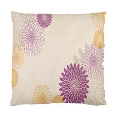 Star Sunflower Floral Grey Purple Orange Standard Cushion Case (one Side) by Mariart