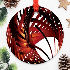 Webbing Red Ornament (round) by Mariart