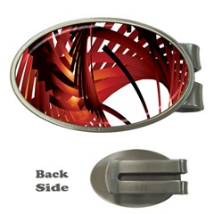 Webbing Red Money Clips (oval) 