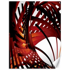 Webbing Red Canvas 18  X 24   by Mariart