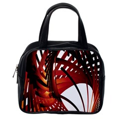 Webbing Red Classic Handbags (one Side) by Mariart