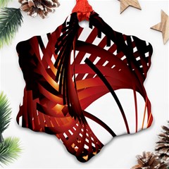 Webbing Red Ornament (snowflake) by Mariart