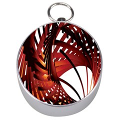 Webbing Red Silver Compasses by Mariart