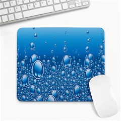 Water Bubble Blue Foam Large Mousepads by Mariart