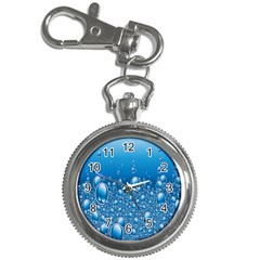 Water Bubble Blue Foam Key Chain Watches by Mariart