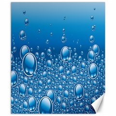 Water Bubble Blue Foam Canvas 8  X 10  by Mariart