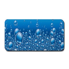 Water Bubble Blue Foam Medium Bar Mats by Mariart