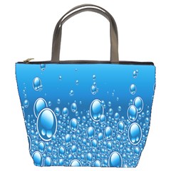 Water Bubble Blue Foam Bucket Bags by Mariart