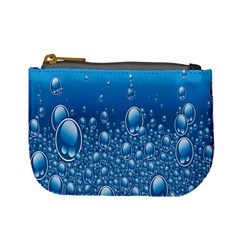 Water Bubble Blue Foam Mini Coin Purses by Mariart