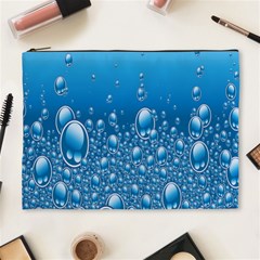 Water Bubble Blue Foam Cosmetic Bag (xl) by Mariart