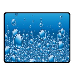 Water Bubble Blue Foam Fleece Blanket (small) by Mariart