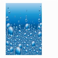 Water Bubble Blue Foam Small Garden Flag (two Sides) by Mariart