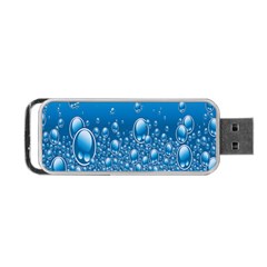 Water Bubble Blue Foam Portable Usb Flash (one Side)