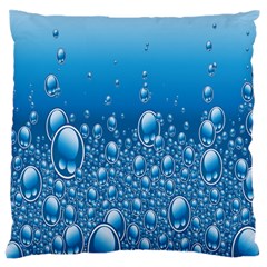 Water Bubble Blue Foam Standard Flano Cushion Case (one Side) by Mariart