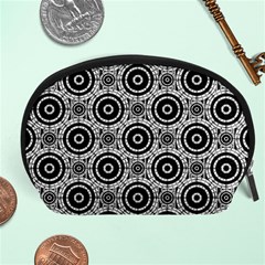 Geometric Black And White Accessory Pouches (large)  by linceazul