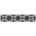 Geometric Black And White Flano Scarf (Small) Back