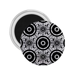 Geometric Black And White 2 25  Magnets by linceazul