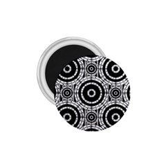 Geometric Black And White 1 75  Magnets by linceazul