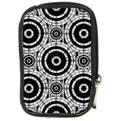 Geometric Black And White Compact Camera Cases by linceazul