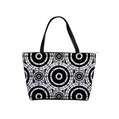 Geometric Black And White Shoulder Handbags by linceazul