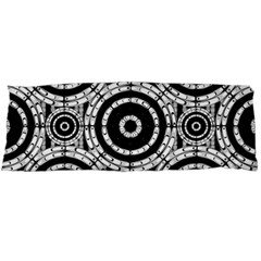 Geometric Black And White Body Pillow Case (dakimakura) by linceazul