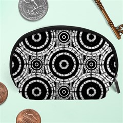 Geometric Black And White Accessory Pouches (large)  by linceazul