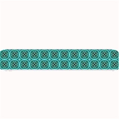 Turquoise Damask Pattern Small Bar Mats by linceazul