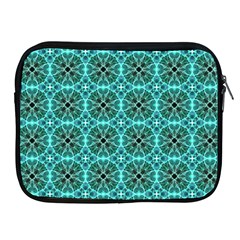 Turquoise Damask Pattern Apple Ipad 2/3/4 Zipper Cases by linceazul