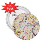 Colorful Seamless Floral Background 2.25  Buttons (10 pack)  Front