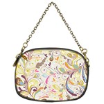 Colorful Seamless Floral Background Chain Purses (One Side)  Front