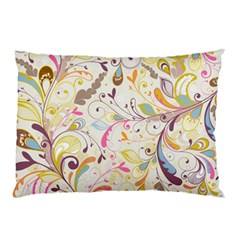 Colorful Seamless Floral Background Pillow Case by TastefulDesigns