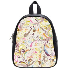 Colorful Seamless Floral Background School Bags (small)  by TastefulDesigns