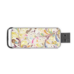 Colorful Seamless Floral Background Portable Usb Flash (one Side) by TastefulDesigns